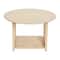 Hello Honey® 26" Bohemian Wood Coffee Table with Woven Cane Sides